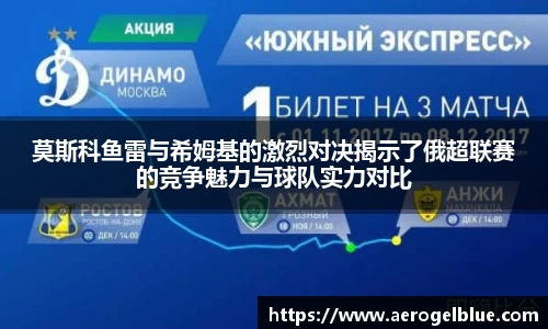 莫斯科鱼雷与希姆基的激烈对决揭示了俄超联赛的竞争魅力与球队实力对比
