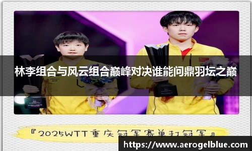 林李组合与风云组合巅峰对决谁能问鼎羽坛之巅